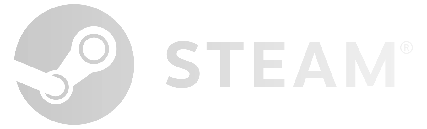 Steam logo white